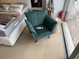 Rezzo Πολυθρόνα Σκ. Πράσινο Εκθεσιακό Μεσογείων 
