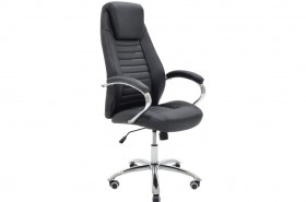 Καρέκλα γραφείου διευθυντή Sonar με PU χρώμα μαύρο