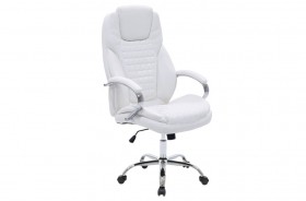 Καρέκλα γραφείου διευθυντή Macabo με PU χρώμα λευκό