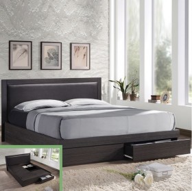Κρεβάτι διπλό με συρτάρια ZEM371 /  171x207x92 (Στρώμα 160x200) cm