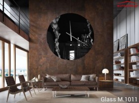 Glass C.1011 ρολόι τοίχου 90 cm