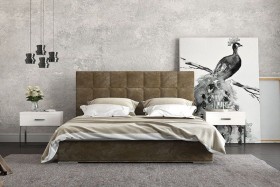 Azalea κρεβάτι με στρώμα και αποθηκευτικό χώρο 