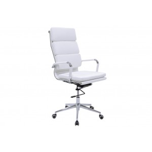 Καρέκλα γραφείου διευθυντή Tokyo με PU χρώμα λευκό