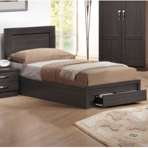 Κρεβάτι μονό με συρτάρι ZEM3632 /  118x207x93 (Στρώμα 110x200) cm